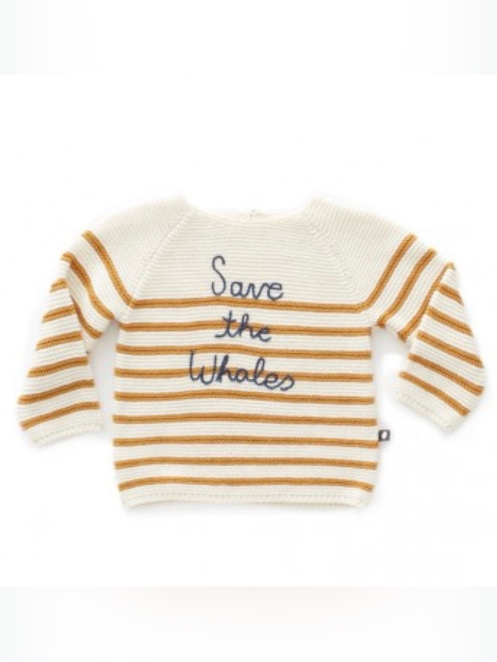 Oeuf Save the Wales kids cotton fisherman sweater 4T